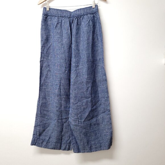 Sigrid Olsen Womens Linen Wide Leg Pull On Pants Size M - Picture 1 of 8